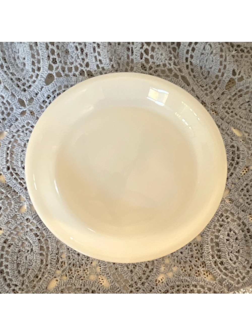 Fire King Cream Ceramic Dinner Plate #460